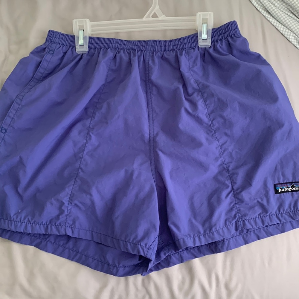 Purple Patagonia Men’s Baggies 5 inch inseam